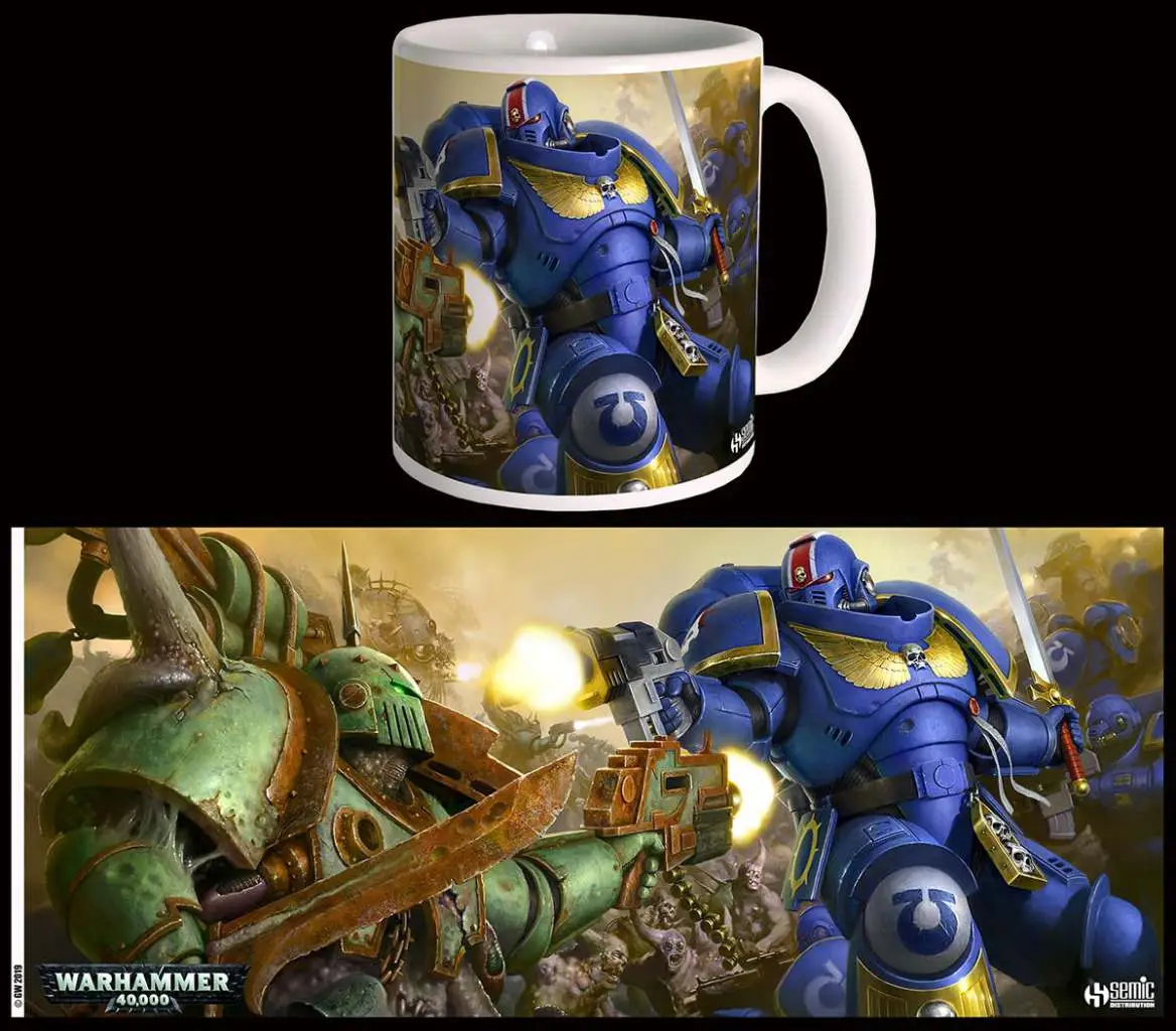 Mug warhammer 40k ultramarines vs nurgle